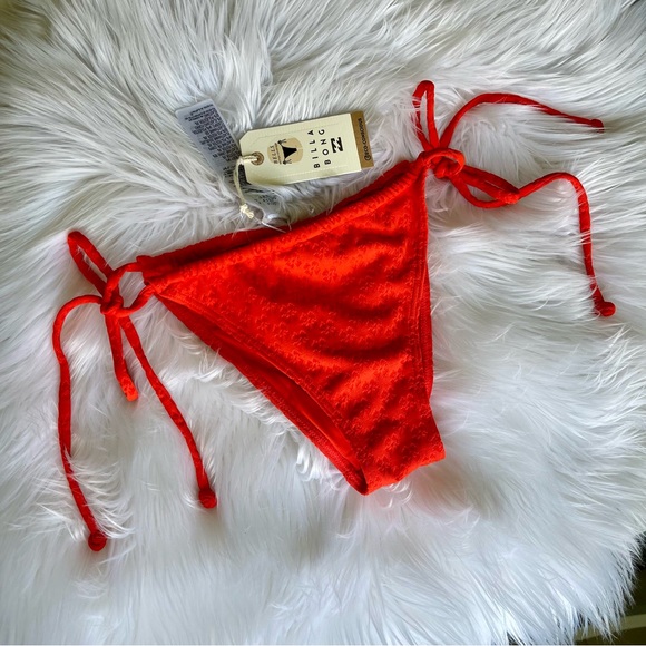 Billabong | Good Vibes Bikini Bottoms - Sunset Red Medium 10 - Picture 1 of 11